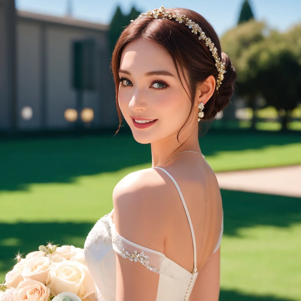 新婦は晴れ女！