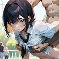 散歩中にズッコズコ～2 2枚目