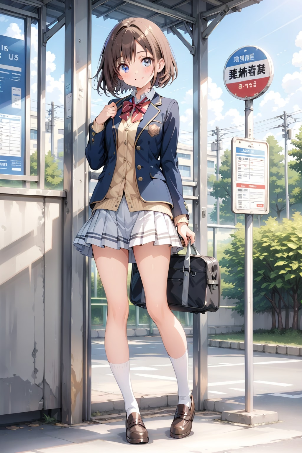 制服の彼女 | の人気AIイラスト・グラビア
