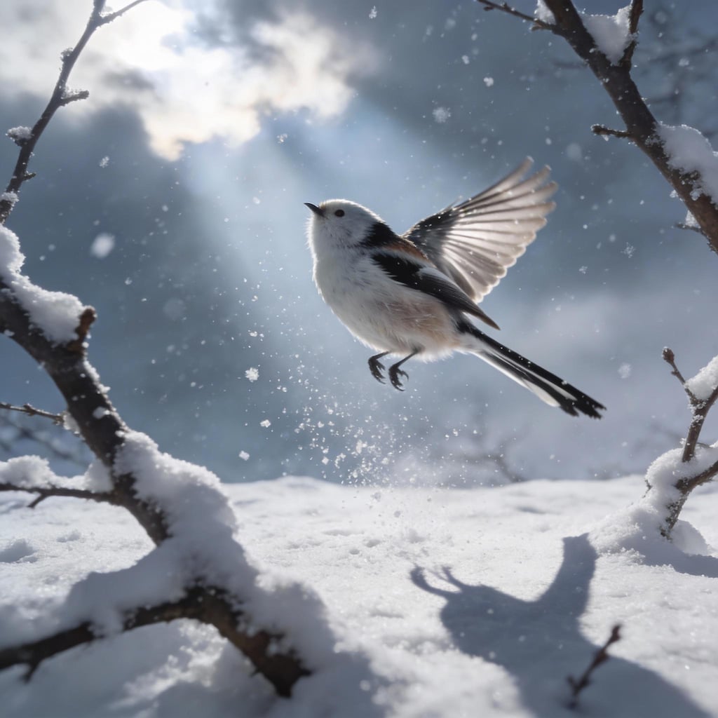 Icy Jewels and the Long-Tailed Tit