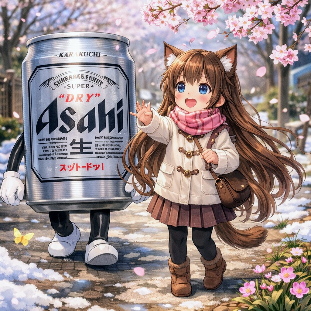 春の到来を感じた小さな女の子