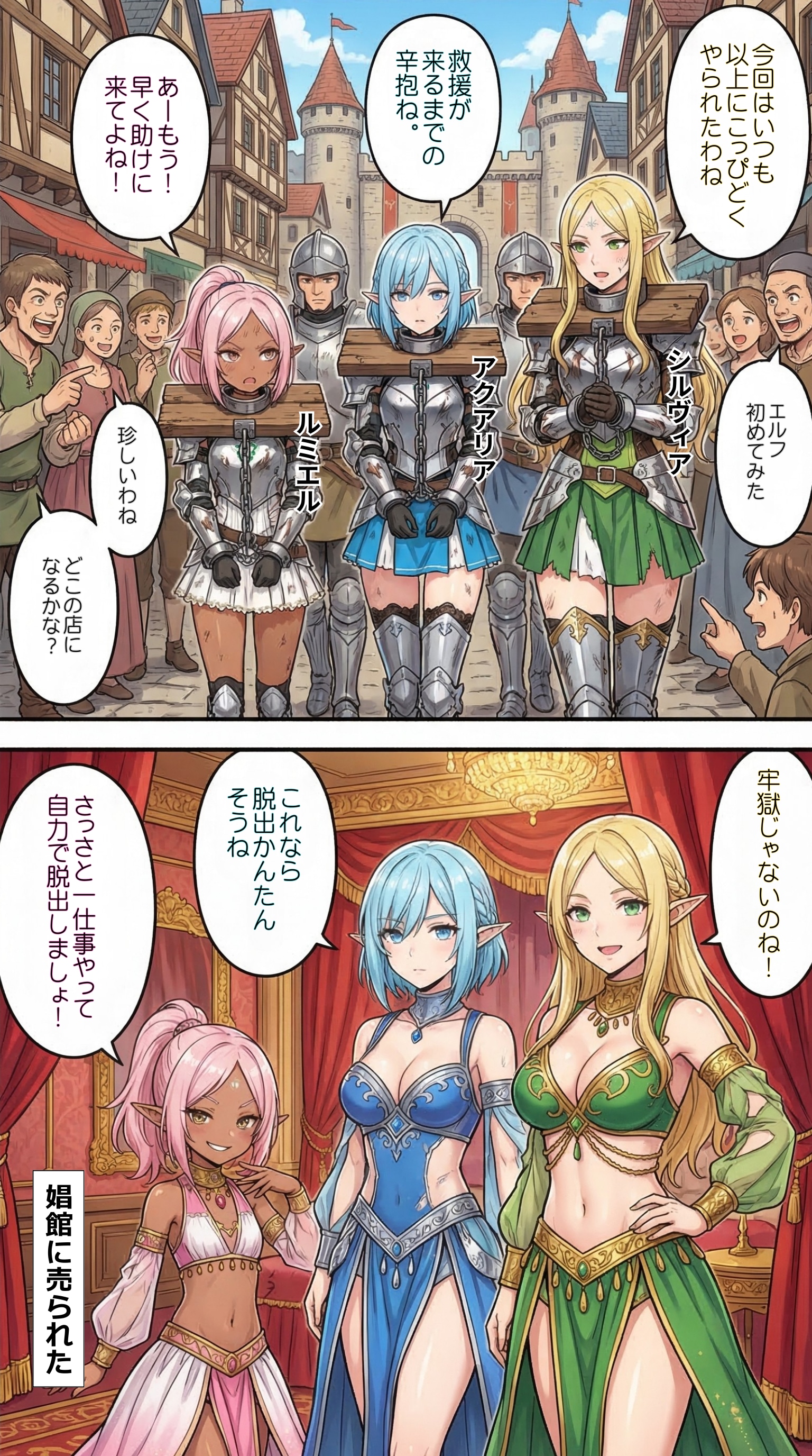 脱出を忘れるエルフ騎士団