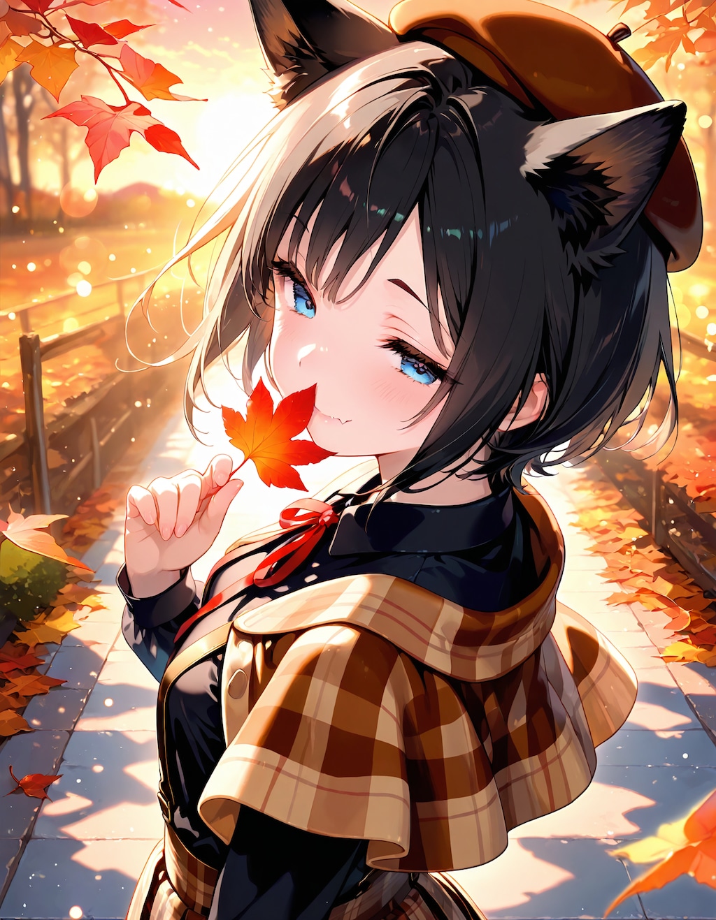 もみじ拾ったよ