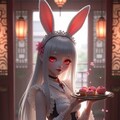 アンテッドホワイトバニーのティータイム 4枚目