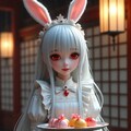 アンテッドホワイトバニーのティータイム 5枚目