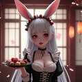 アンテッドホワイトバニーのティータイム 2枚目