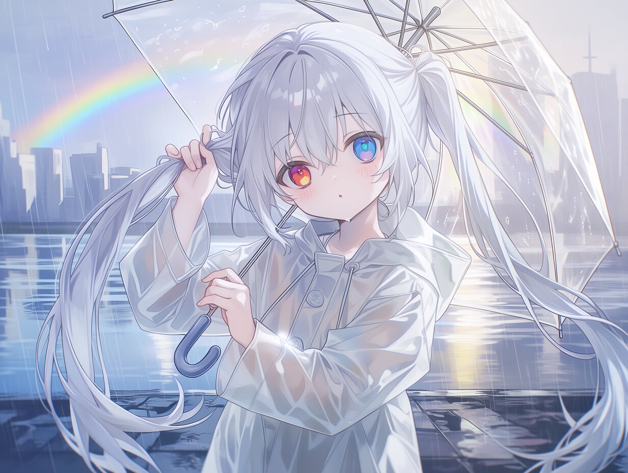 髪束（３）虹宮あかり　niji7 | の人気AIイラスト・グラビア