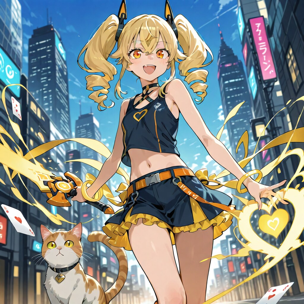 なんかパーツの組み合わせとかで変化しそうな魔法の剣を持ってドヤ顔で歩き回る魔法少女
