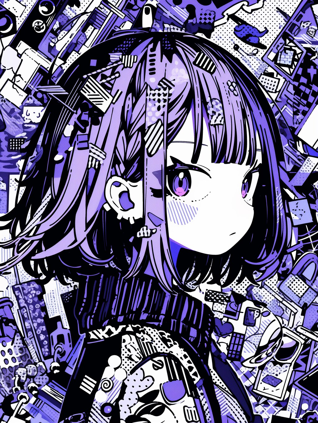 紫のごちゃごちゃ