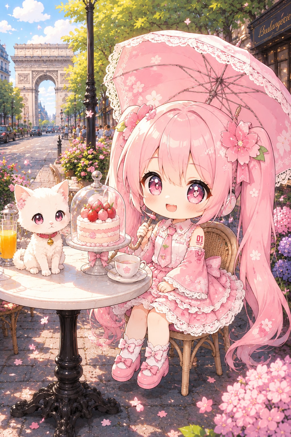 ちび桜ミク×甘ロリ