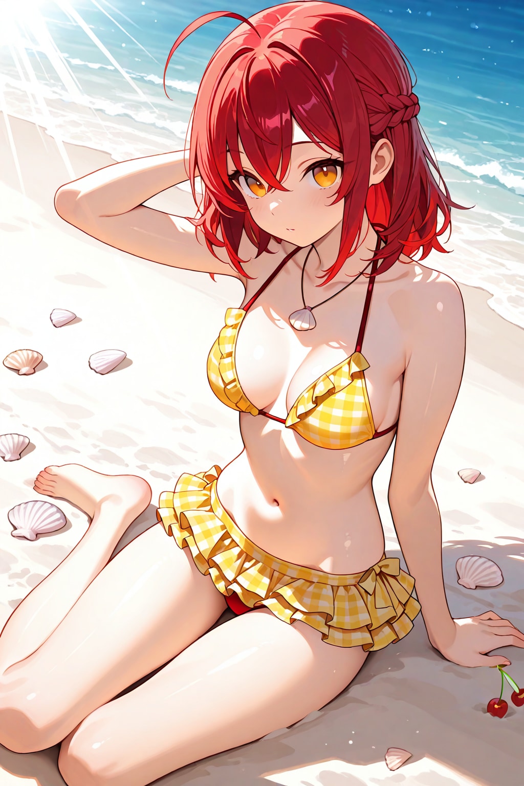 チェリーレッドヘアでさくらんぼ出現してるの面白い