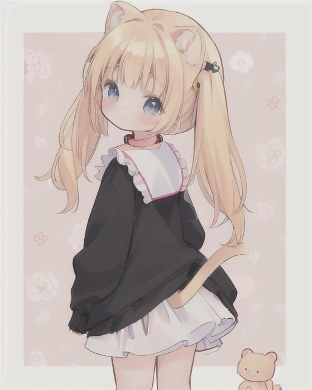 画像生成に失敗した猫耳ツインテールの女の子 07