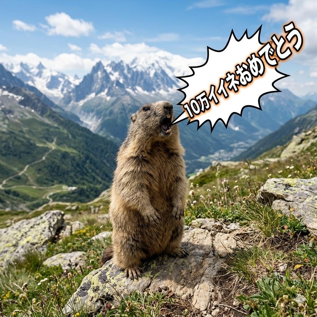 すーさん さん10万イイネ🎊おめでとうございます🎉