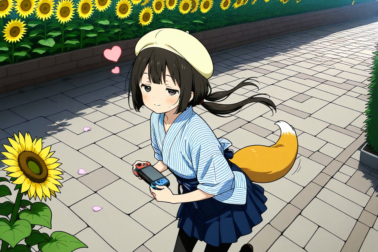 ヒマワリの背が小さいか実験。 | の人気AIイラスト・グラビア