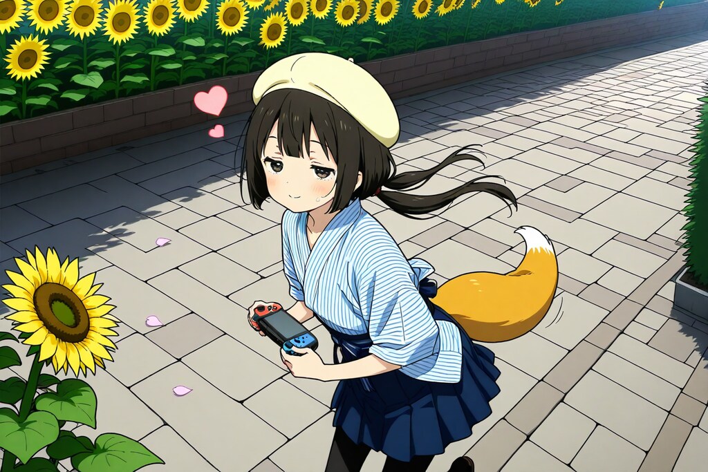 ヒマワリの背が小さいか実験。