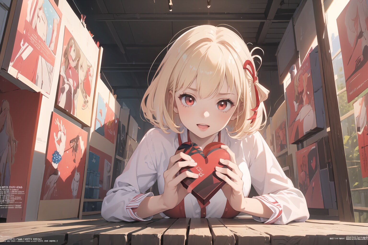 ここにバレンタインチョコがありますがどうします？ | の人気AIイラスト・グラビア