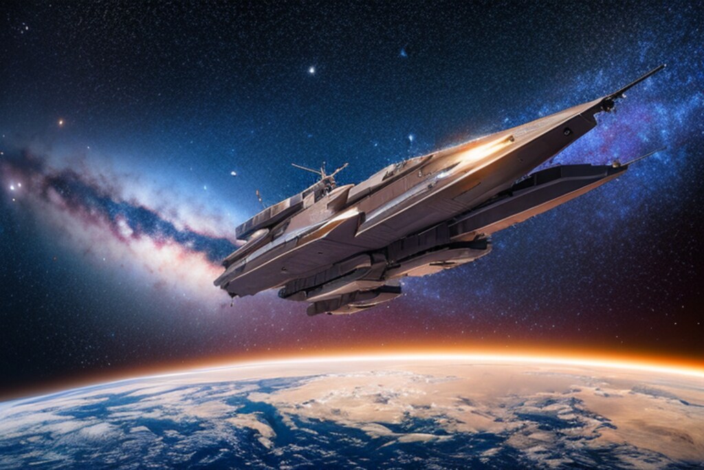 宇宙戦艦を生成…できました！