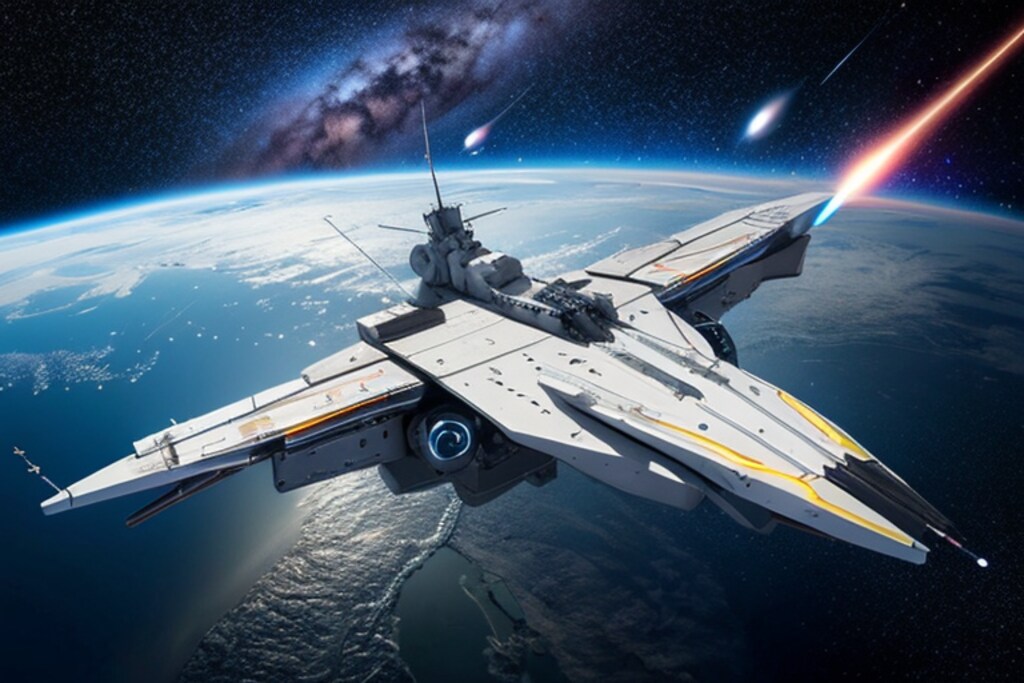 宇宙戦艦を生成…できました！