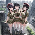 軍服と美少女って良いですね〜 3枚目