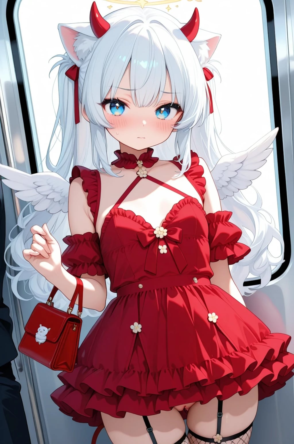 電車内の美少女？