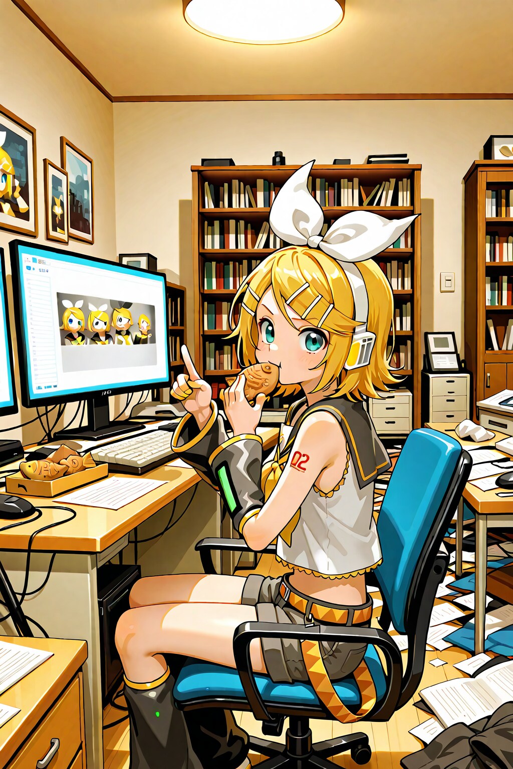 鏡音リン６５ | の人気AIイラスト・グラビア
