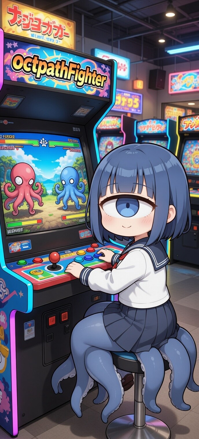単眼スキュラちゃん.14　ゲームセンター