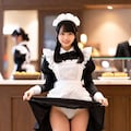 メイド服とたくし上げ 5枚目