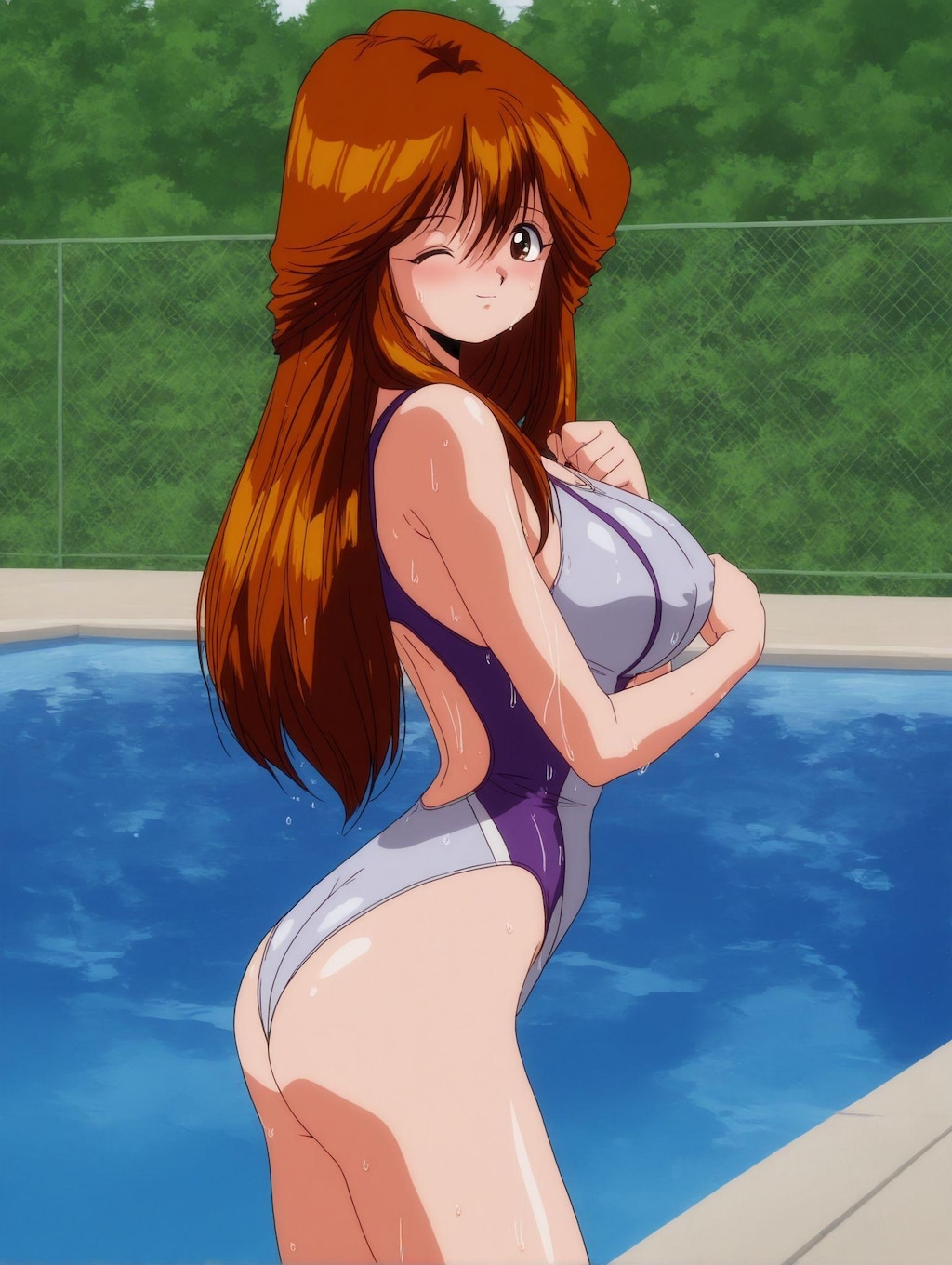 河合伊代菜×競泳水着