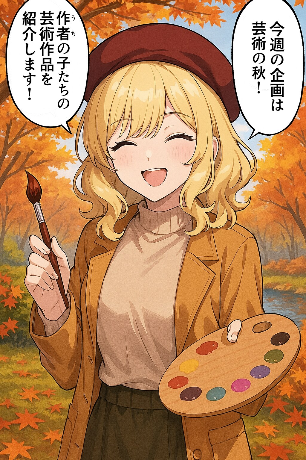 うちの子芸術の秋