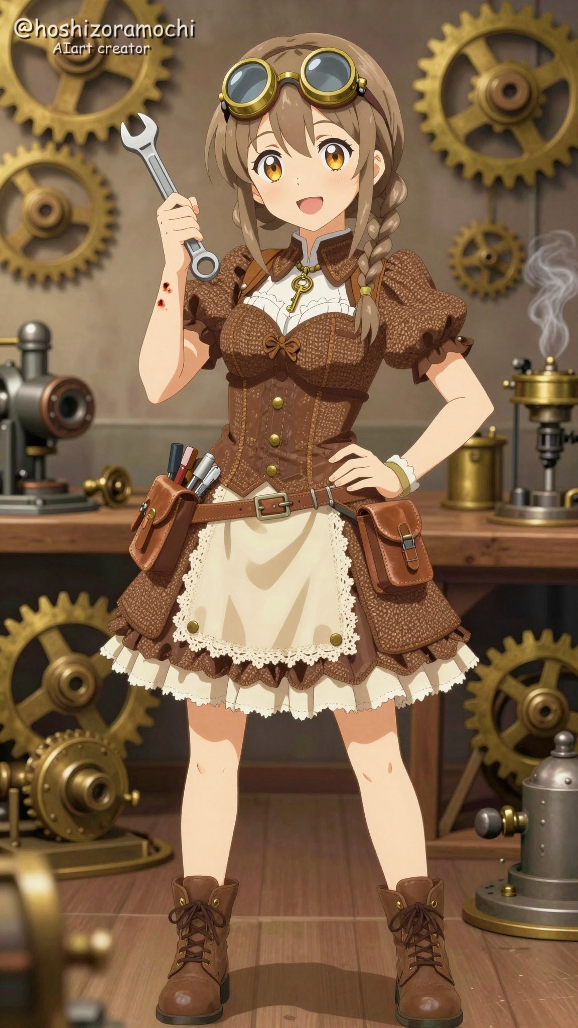 ⚙️真鍮と歯車が奏でる夢。空想を現実に変える、知的好奇心。 | の人気AIイラスト・グラビア