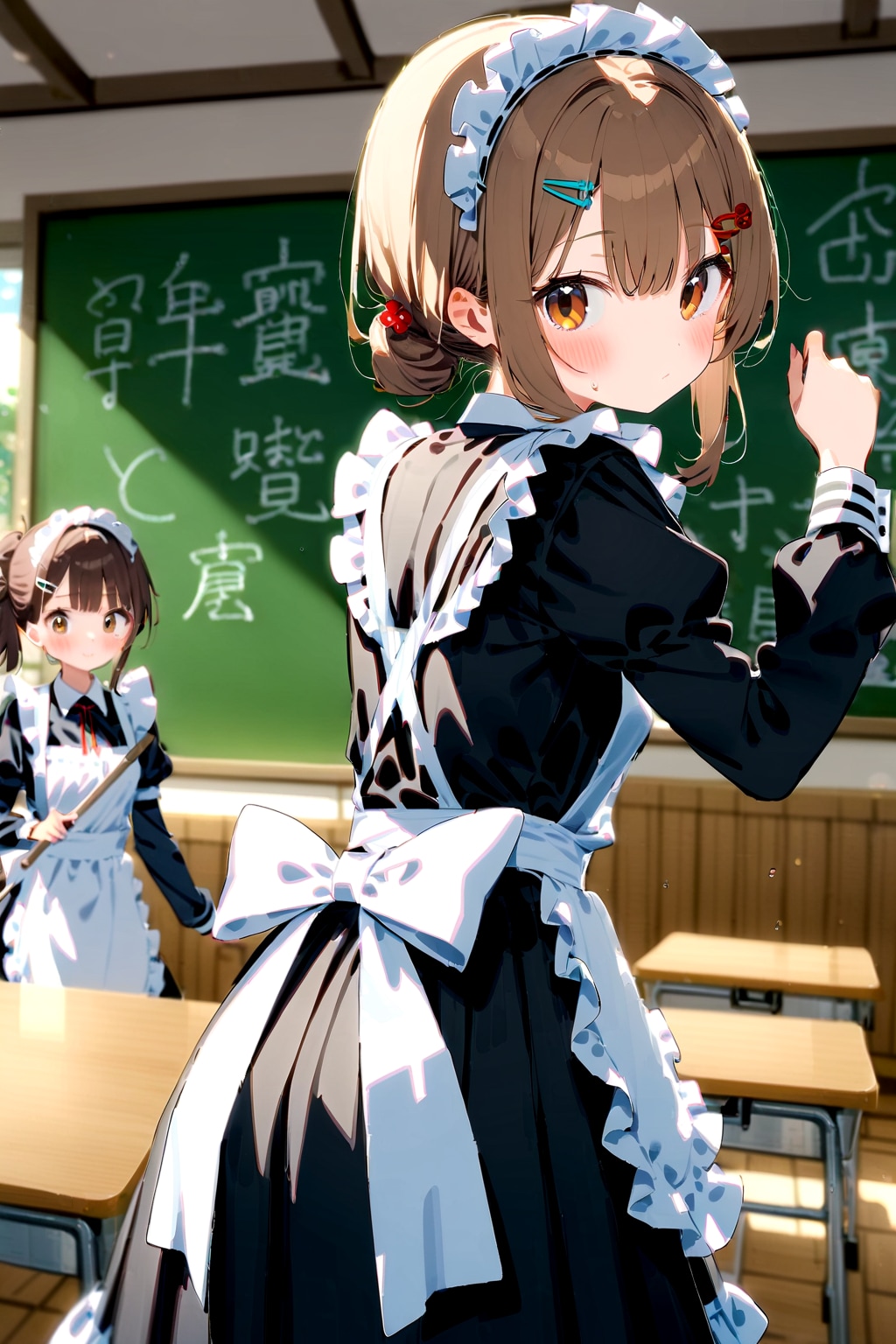 ちちぷい文化祭 メイド喫茶準備 | の人気AIイラスト・グラビア