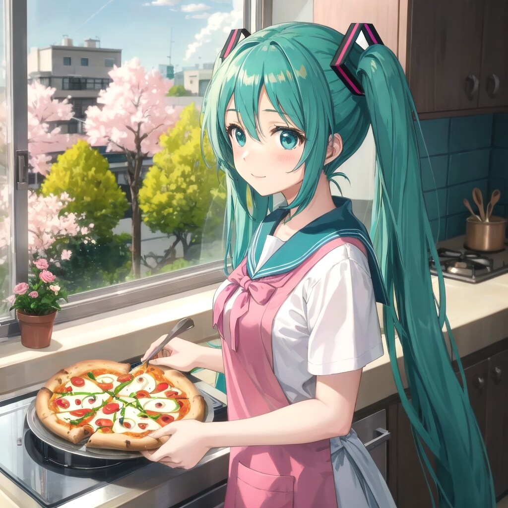 春から高校生の初音ミク | の人気AIイラスト・グラビア