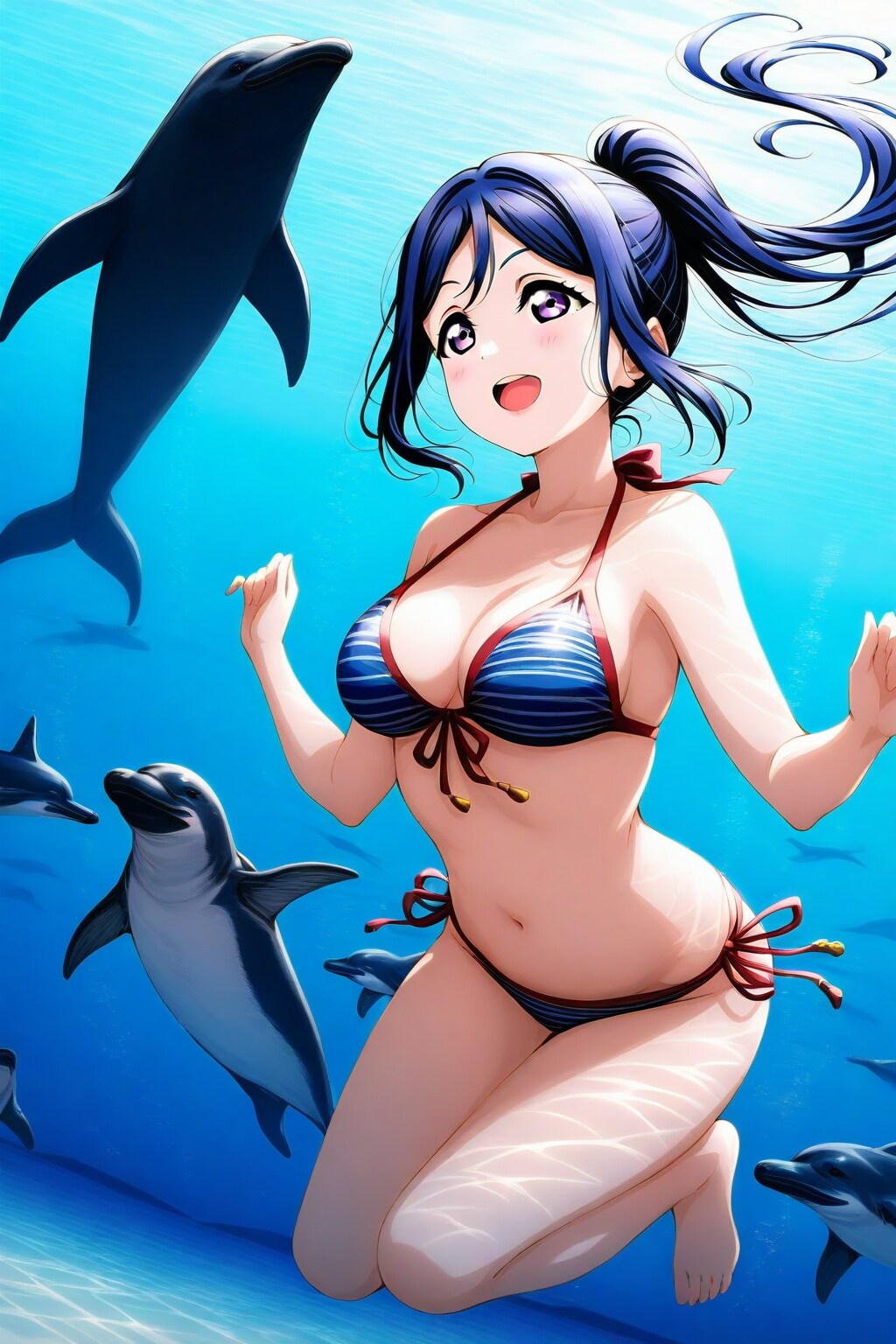 イルカと泳ぐ果南 WAVE ver.