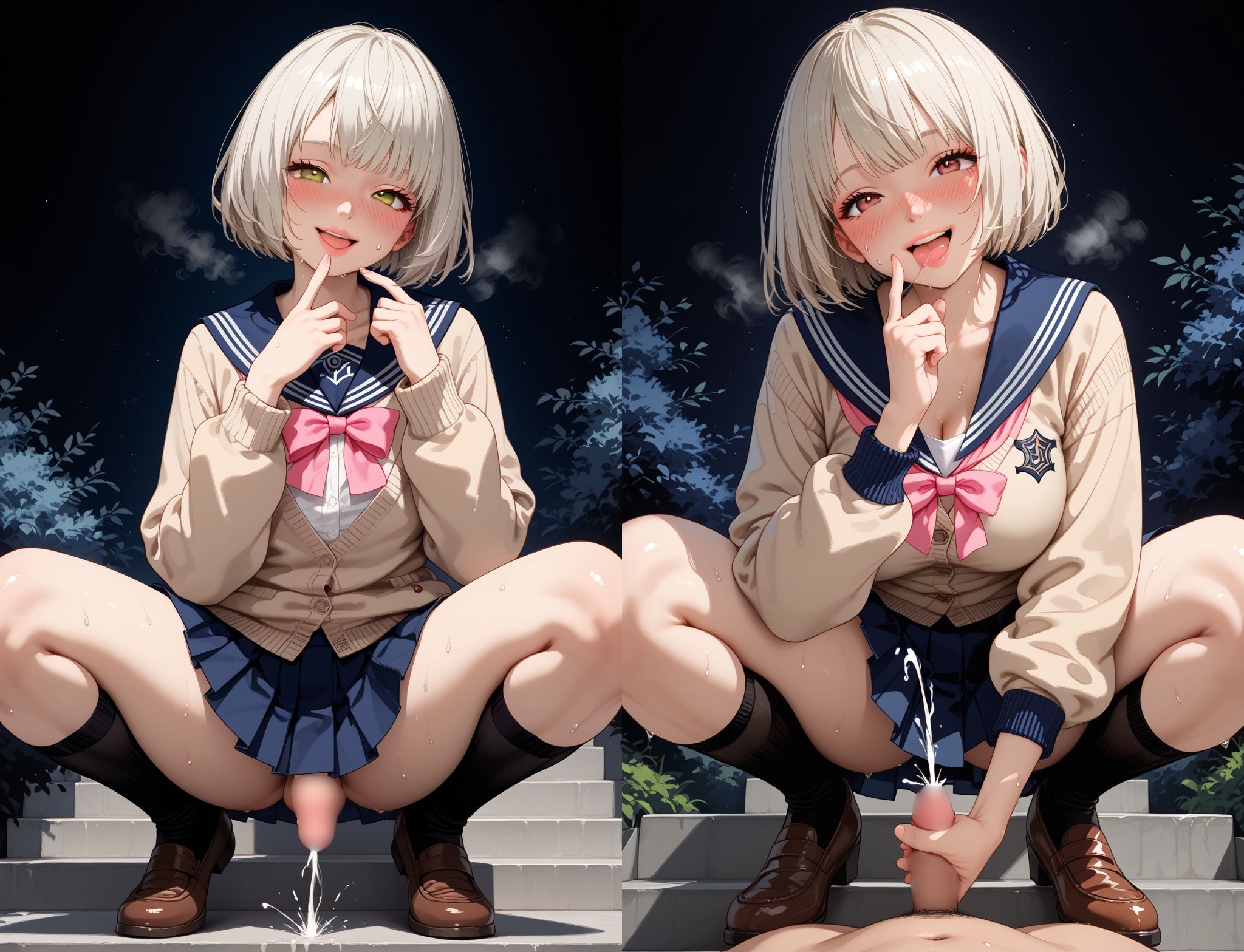 ふふ、内緒にしてくれたらボクがおじさんのちんぽこいてあげるよ？