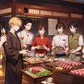 焼き肉パーティーをしている男子達！！（12枚）レトロモダン街シリーズ・その23 5枚目