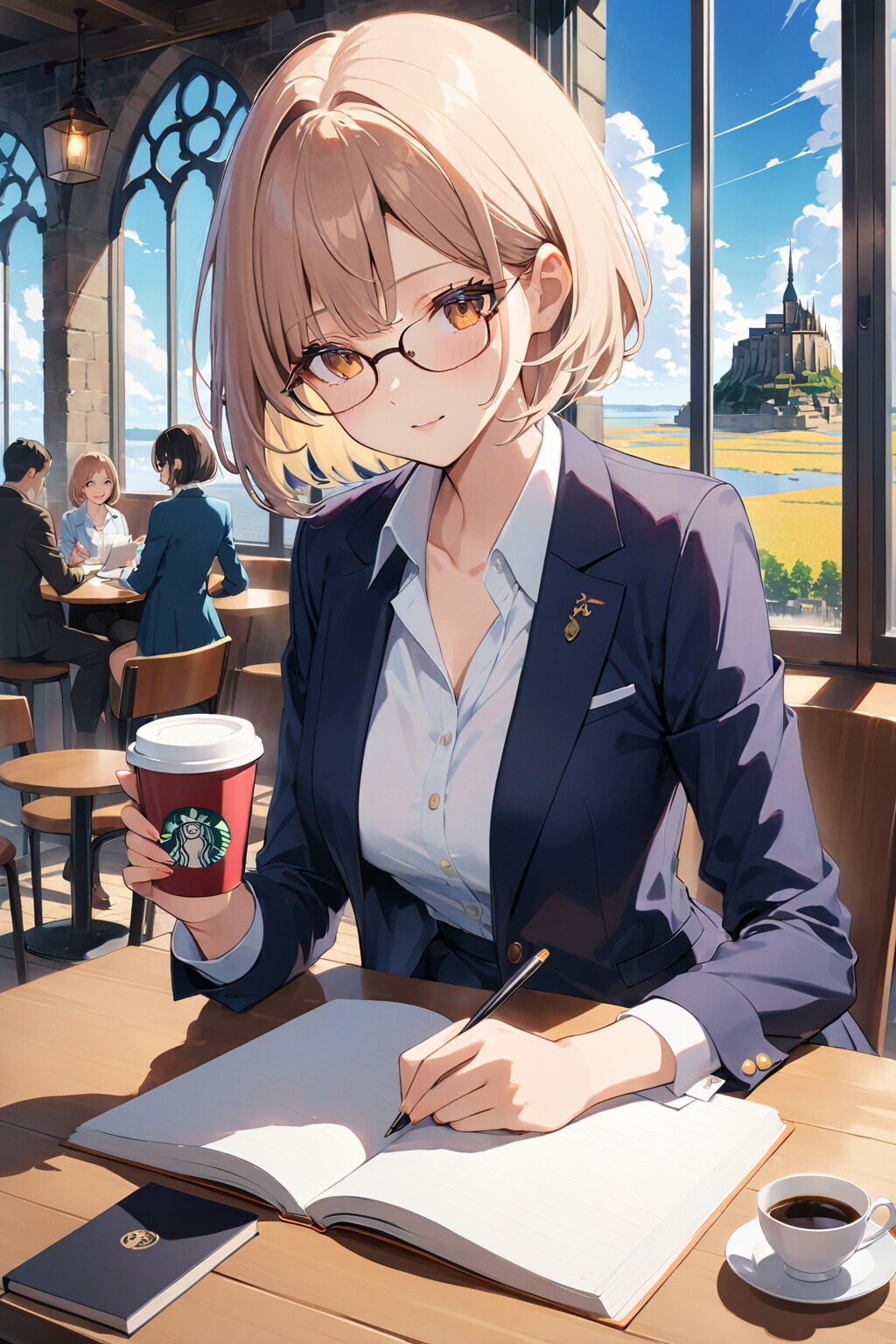 モン・サン＝ミシェルに出張中