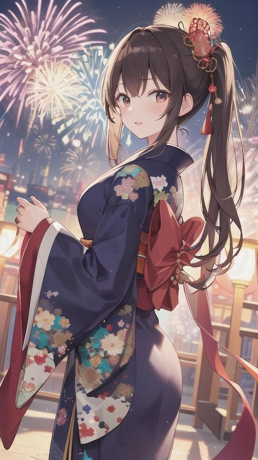 花火大会 | の人気AIイラスト・グラビア