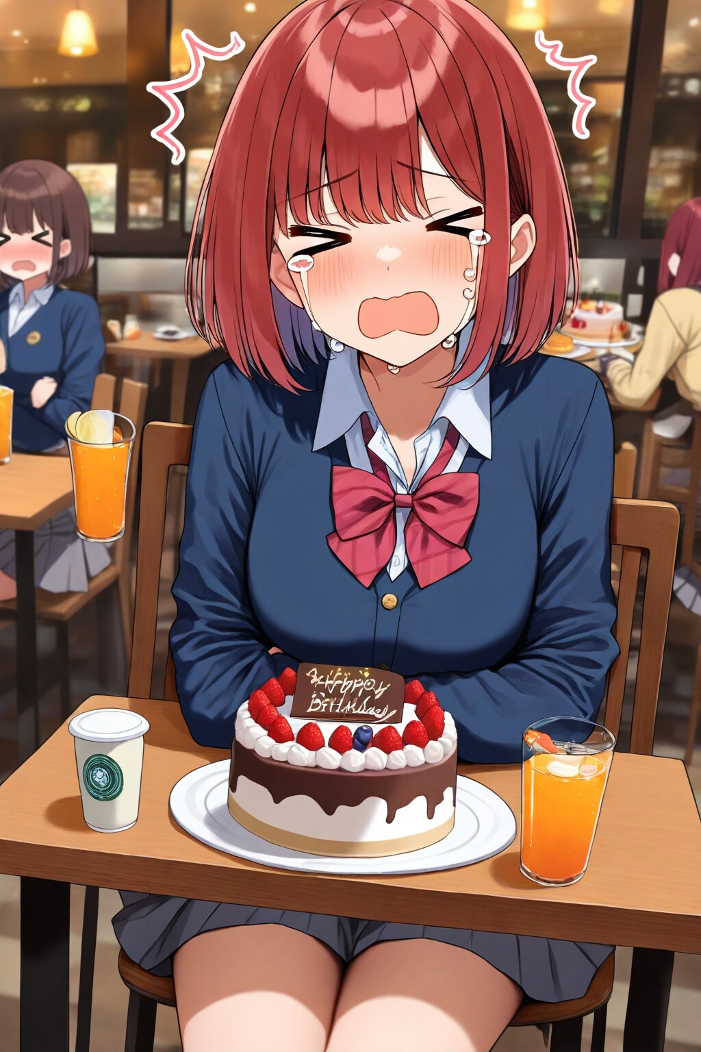 泣く赤髪ちゃん