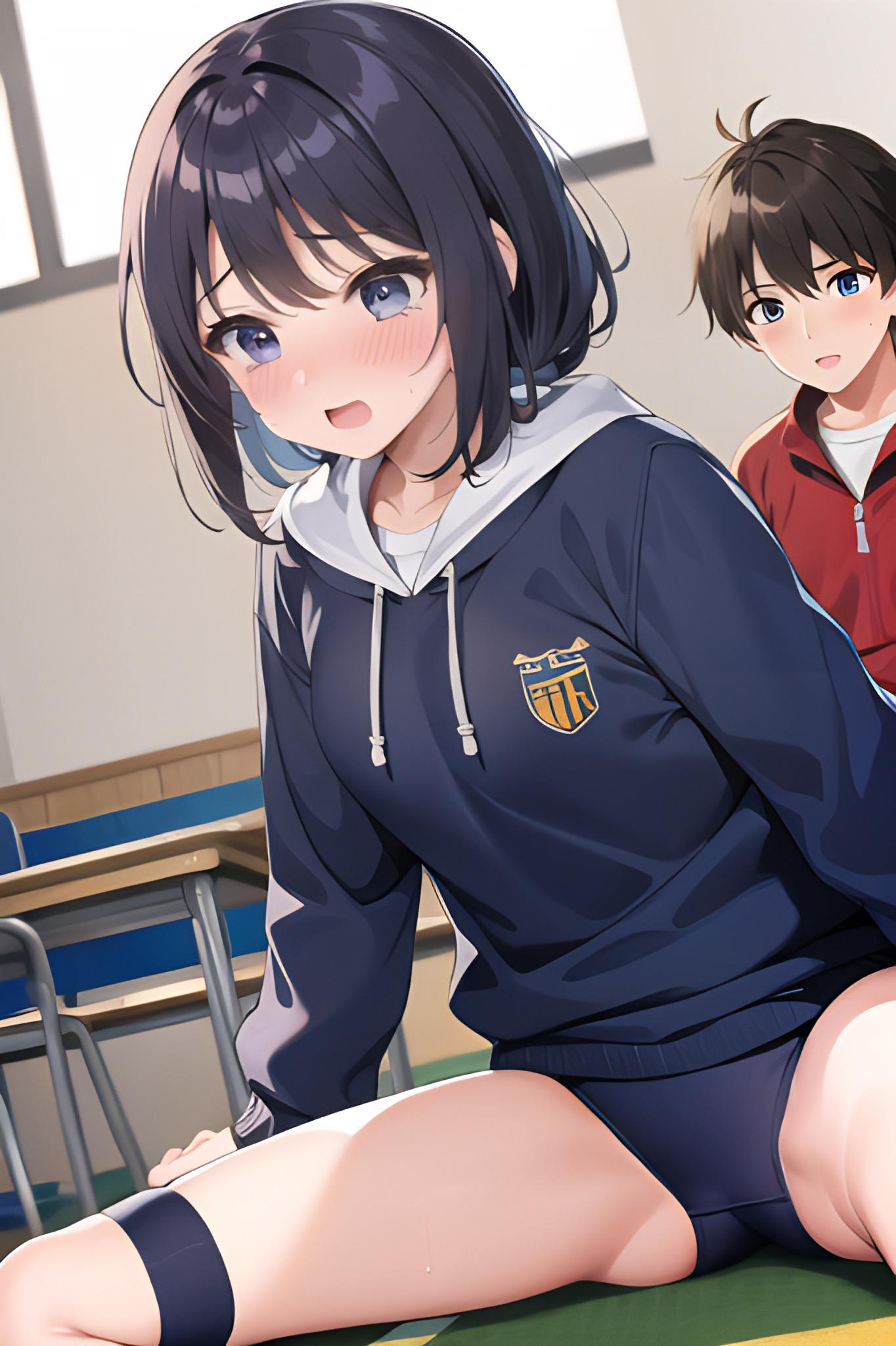 男女レスリング