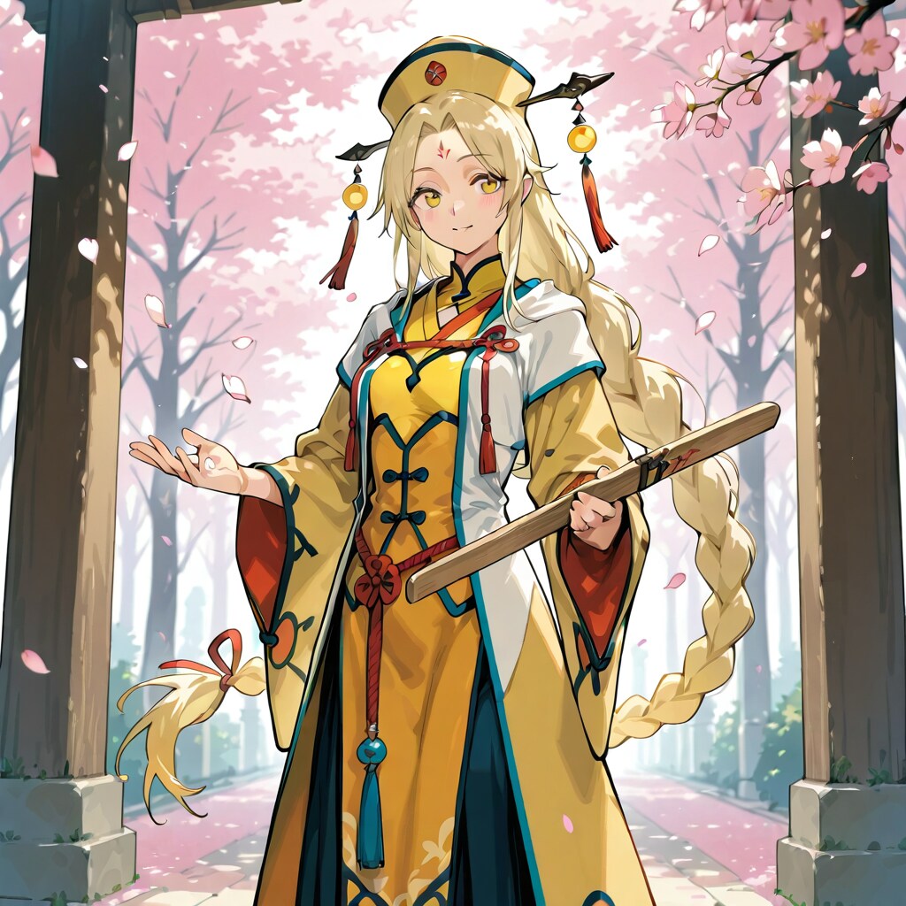 桜の下の幽玄道士 | の人気AIイラスト・グラビア