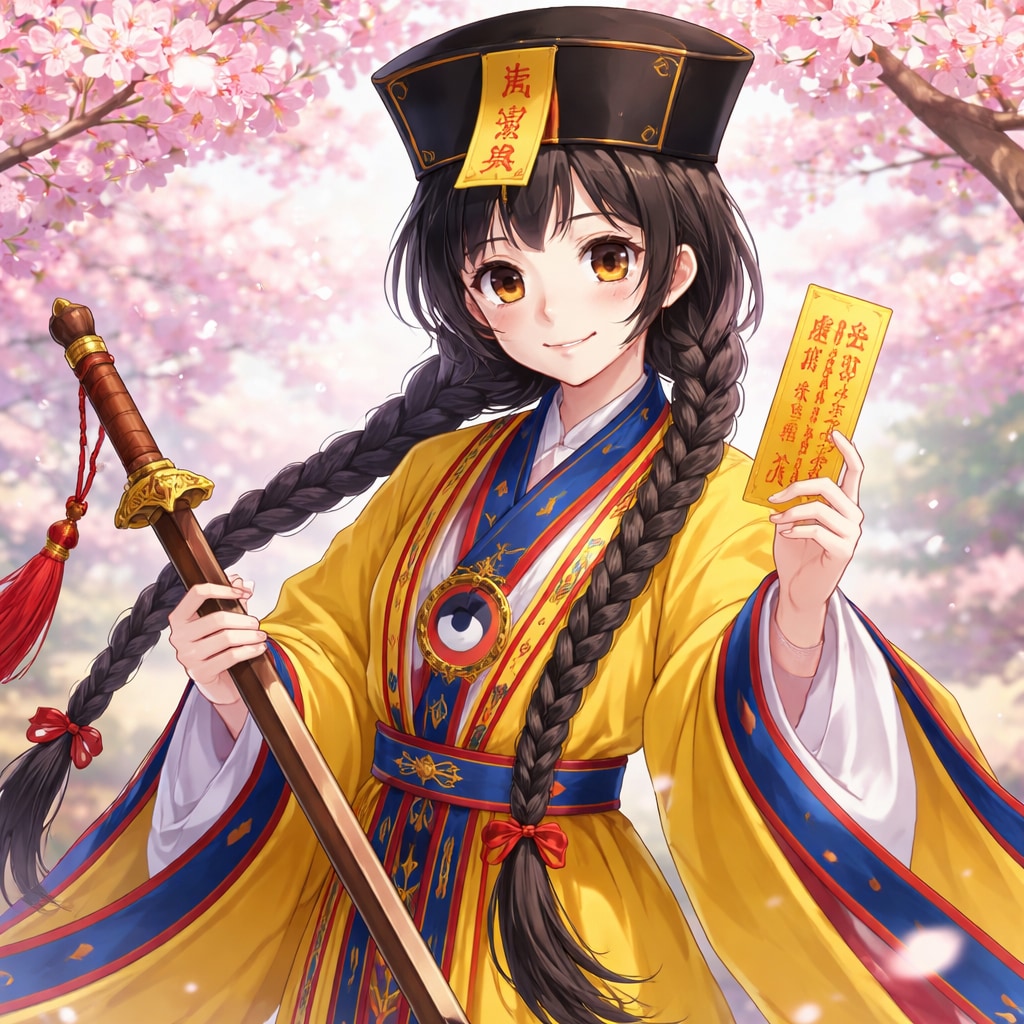 桜の下の幽玄道士