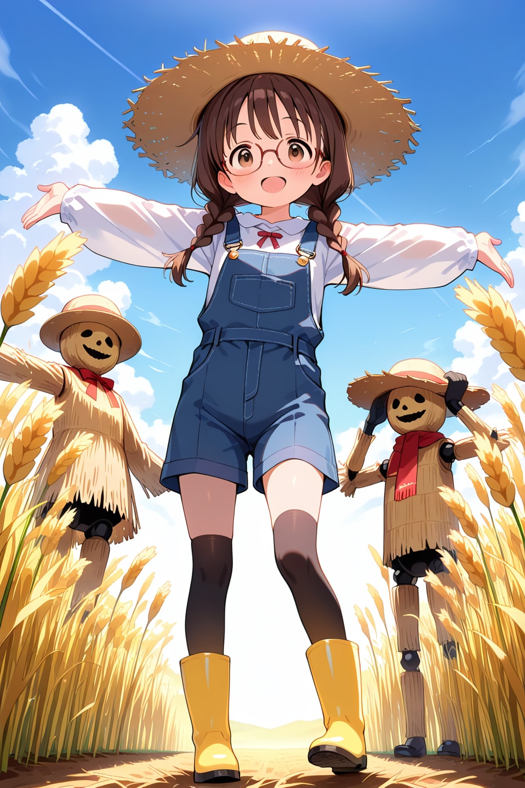 １日案山子役委員長ちゃん