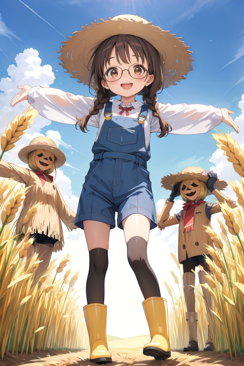 １日案山子役委員長ちゃん