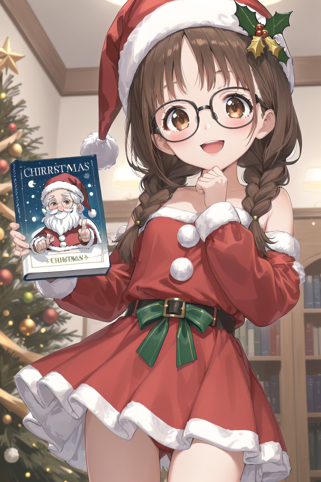 読み聞かせ会・サンタ委員長ちゃん