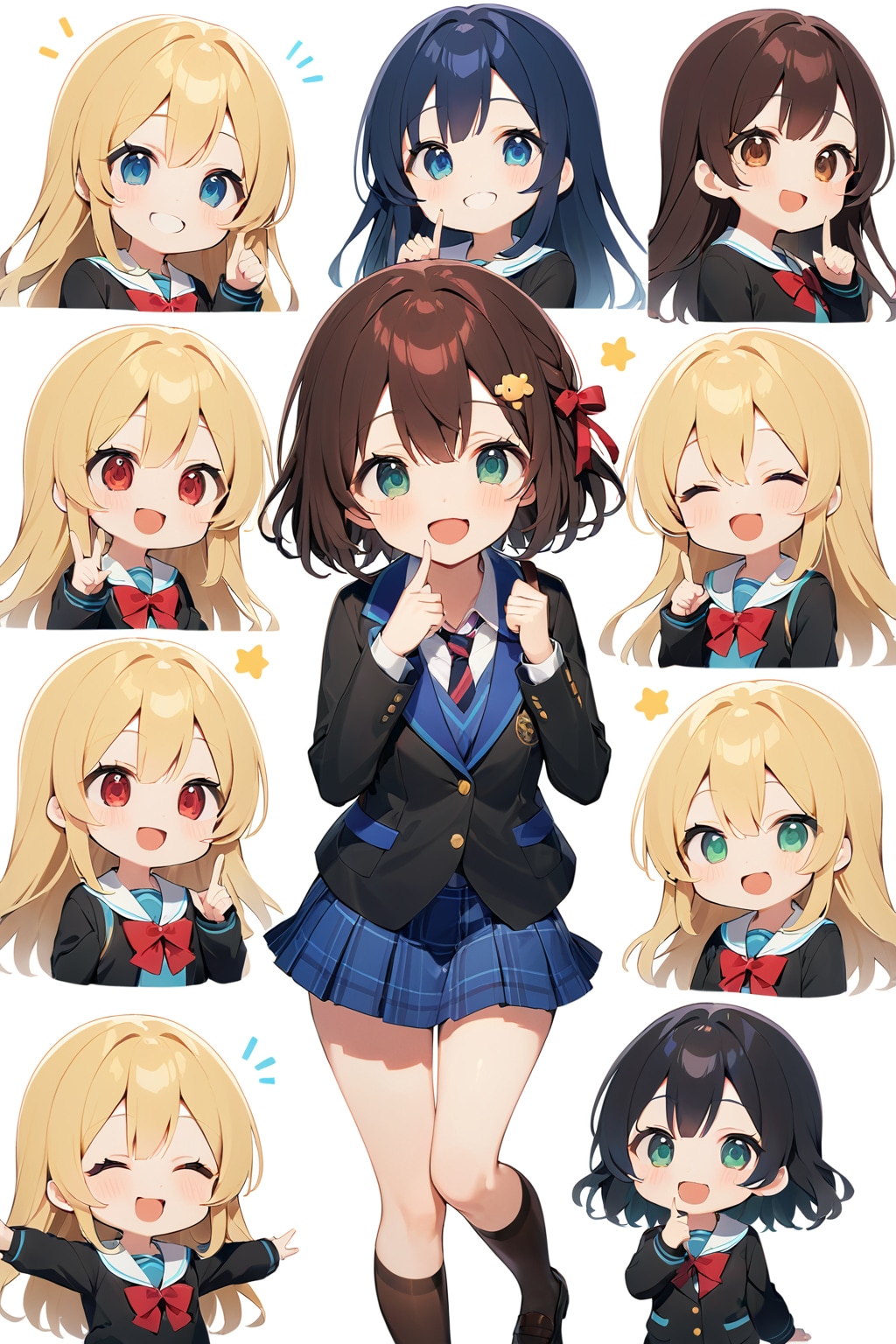 制服ちびキャラデイズ Z501 | の人気AIイラスト・グラビア