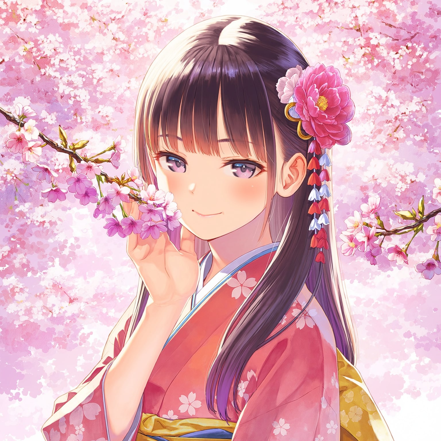 桜と美少女 | の人気AIイラスト・グラビア