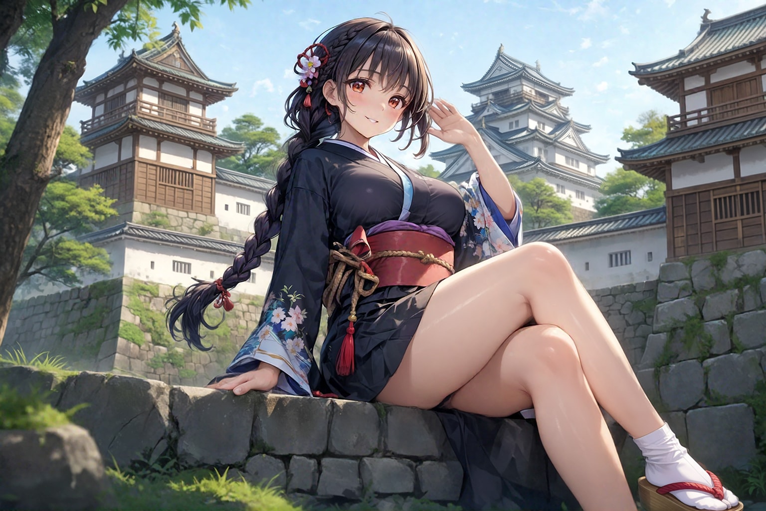 花結小町 | の人気AIイラスト・グラビア