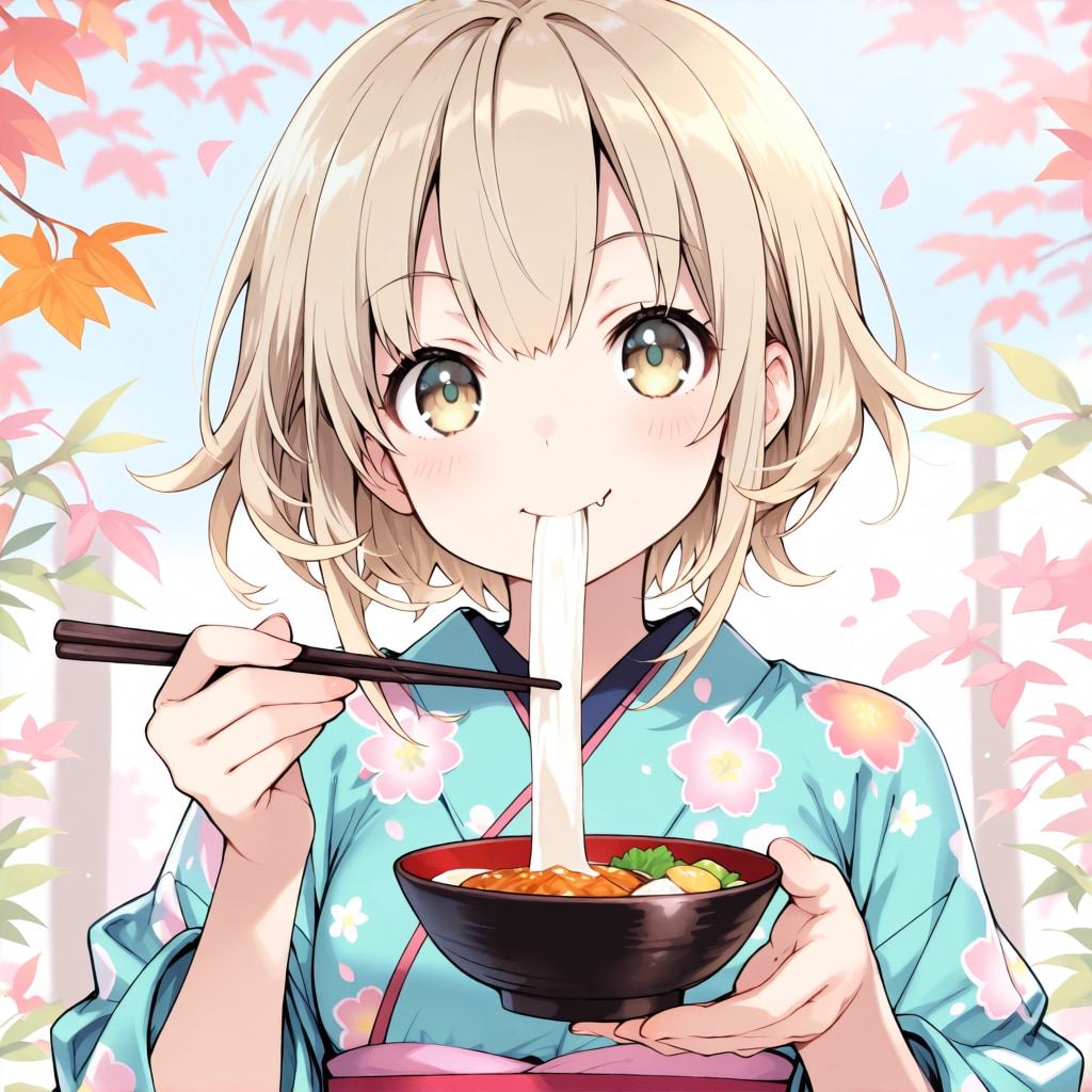 きなこちゃんに餅を食べて貰う | の人気AIイラスト・グラビア
