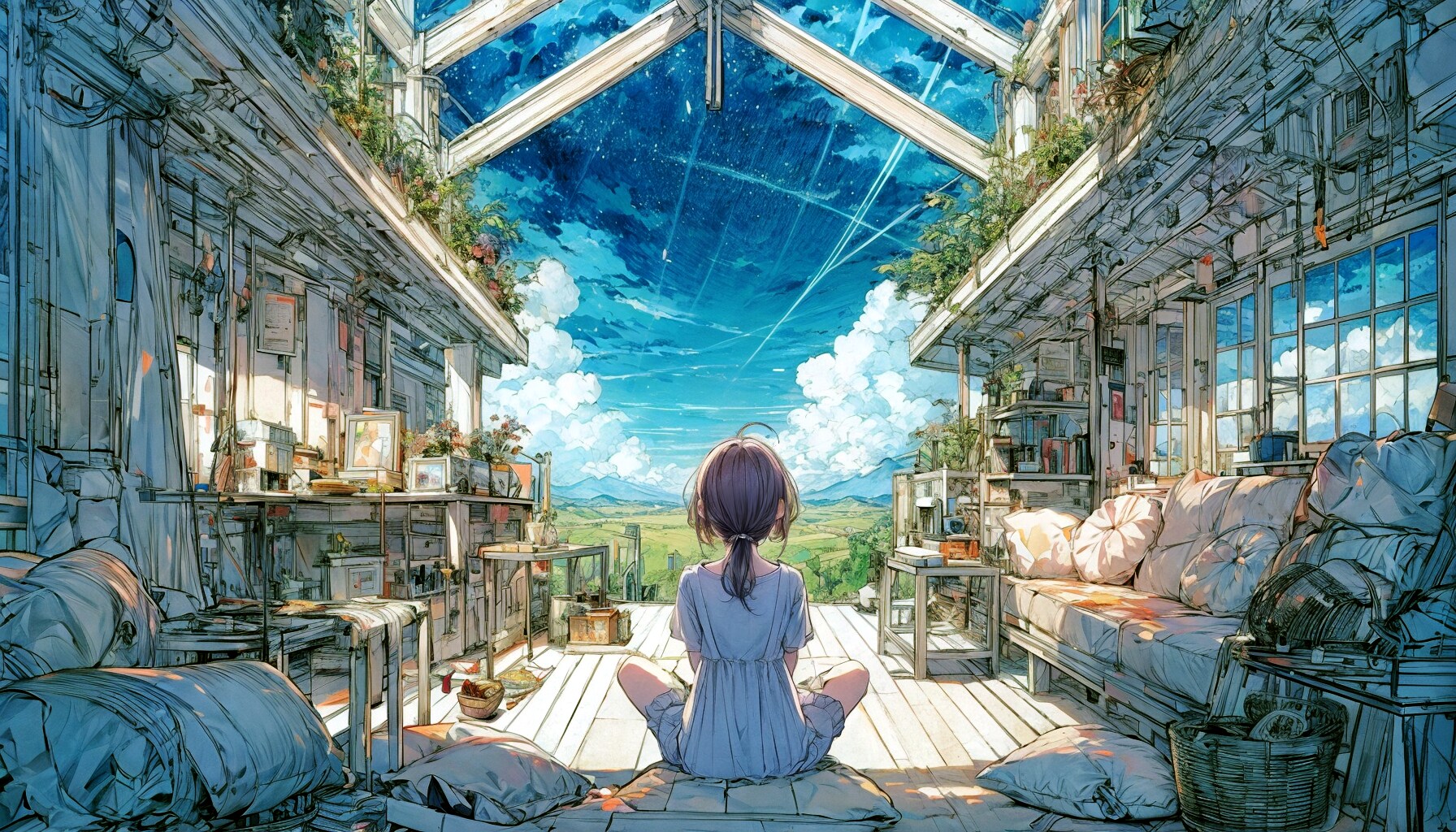 夏空と少女53 | の人気AIイラスト・グラビア