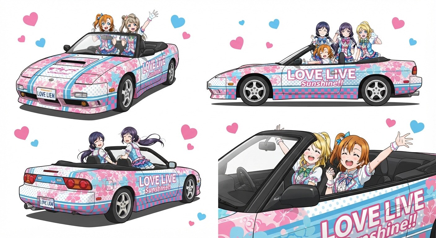 ラブライブキャラと180SX | の人気AIイラスト・グラビア